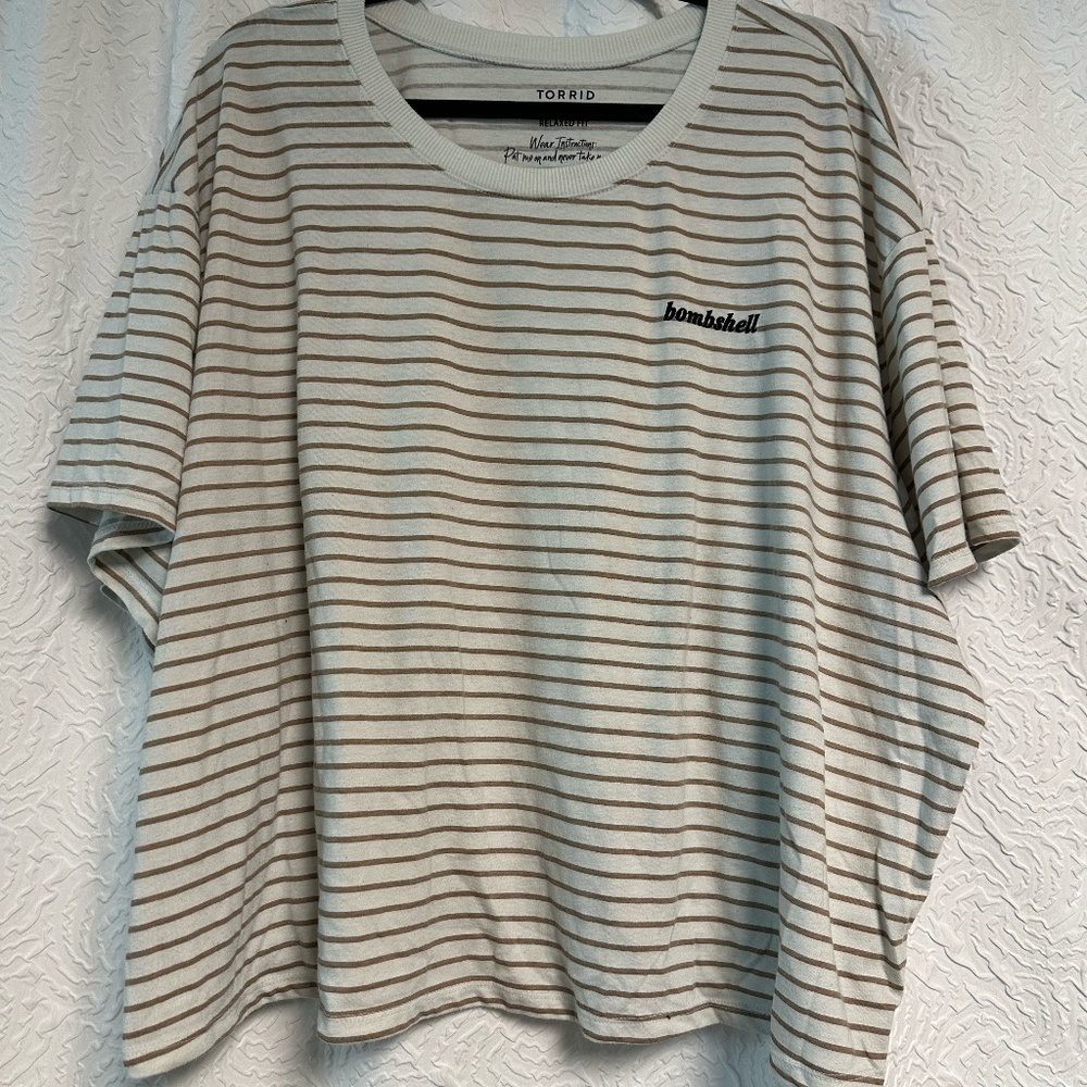 Torrid Bombshell Signature Jersey Crew Neck Crop Tee